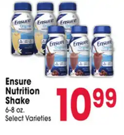 Jewel-Osco Ensure Nutrition Shake offer