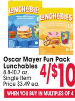 Jewel-Osco Oscar Mayer Fun Pack Lunchables offer