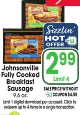 Jewel-Osco Johnsonville Fully Cooked Breakfast Sausage offer