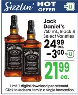 Jewel-Osco Jack Daniel's offer