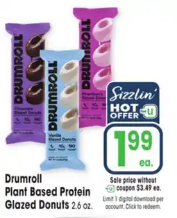 Jewel-Osco Drumroll Plant Based Protein Glazed Donuts offer