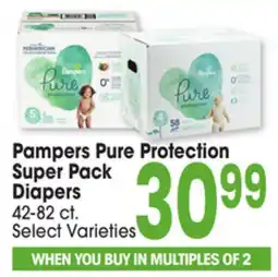 Jewel-Osco Pampers Pure Protection Super Pack Diapers offer