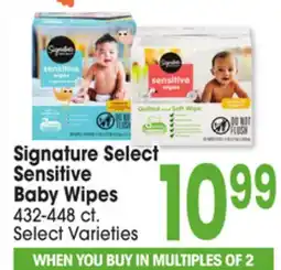 Jewel-Osco Signature Select Sensitive Sensitive Baby Wipes offer