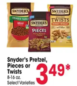 Jewel-Osco Snyder's Pretzel, Pieces or Twists offer