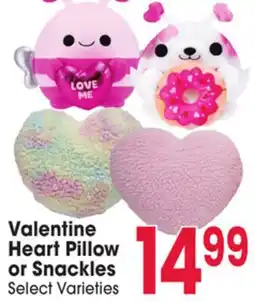 Jewel-Osco Valentine Heart Pillow or Snackles offer