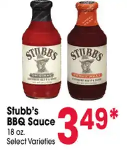 Jewel-Osco Stubb's BBQ Sauce offer