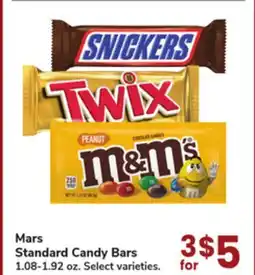 Jewel-Osco Mars Standard Candy Bars offer