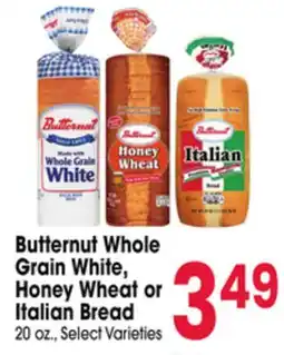 Jewel-Osco Butternut Whole Grain White, Honey Wheat or Italian Bread offer