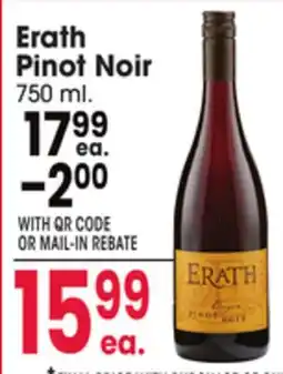 Jewel-Osco Erath Pinot Noir offer