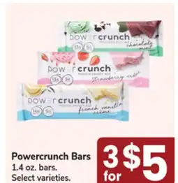 Jewel-Osco Powercrunch Bars offer