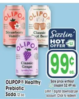 Jewel-Osco OLIPOP Healthy Prebiotic Soda offer