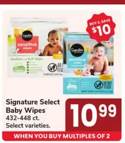Jewel-Osco Signature Select Baby Wipes offer