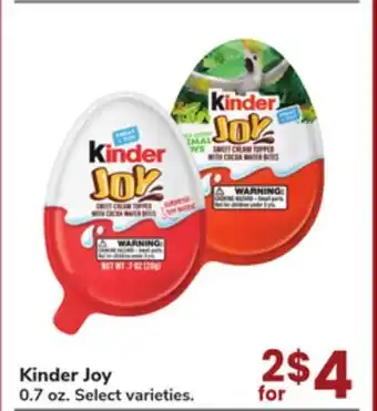 Jewel-Osco Kinder Joy offer