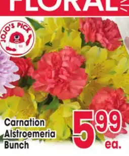 Jewel-Osco Carnation Alstroemeria offer