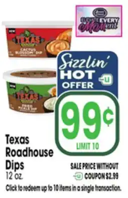 Jewel-Osco Texas Roadhouse Dips offer