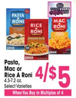 Jewel-Osco Pasta, Mac or Rice A Roni offer