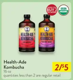 Fresh Thyme Health-Ade Kombucha offer