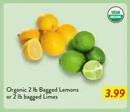 Fresh Thyme Organic 2 lb Bagged Lemons or 2 lb bagged Limes offer