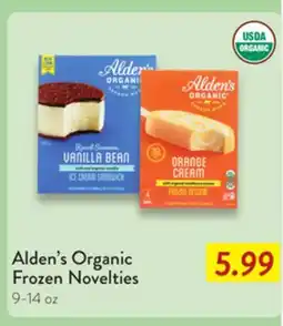 Fresh Thyme Alden's Organic Frozen Novelties offer