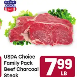 Tony’s Fresh Market USDA Choice Family Pack Beef Charcoal Steak offer