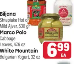 Tony’s Fresh Market Biljana, Marco Polo or White Mountain offer