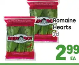 Tony’s Fresh Market Romaine Hearts offer