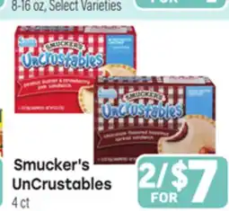 Tony’s Fresh Market Smucker's UnCrustables offer