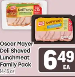 Tony’s Fresh Market Oscar Mayer Deli Shaved Lunchmeat offer