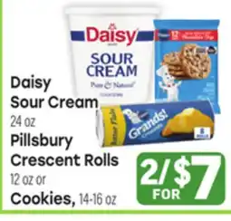 Tony’s Fresh Market Daisy Sour Cream 24oz, Pillsbury Crescent Rolls 12oz or Cookies, 14-16oz offer