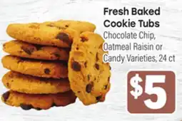 Tony’s Fresh Market Fresh Baked Cookie Tubs offer