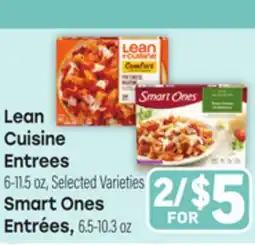 Tony’s Fresh Market Lean Cuisine Entrees or Smart Ones Entrées offer