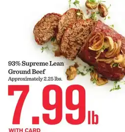 Mariano's 93% Supreme Lean Ground Beef offer