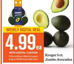Mariano's Kroger 5 ct. Jumbo Avocados offer