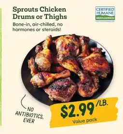 Sprouts Farmers Market Sprouts Chicken Drums or Thighs offer