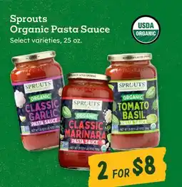 Sprouts Farmers Market Sprouts Organic Pasta Sauce offer