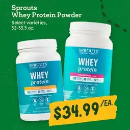 Sprouts Farmers Market Sprouts Whey Protein Powder offer