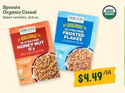 Sprouts Farmers Market Sprouts Organic Cereal offer