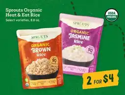 Sprouts Farmers Market Sprouts Organic Heat & Eat Rice offer