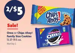 Family Dollar Oreo or Chips Ahoy! Family Size Cookies offer