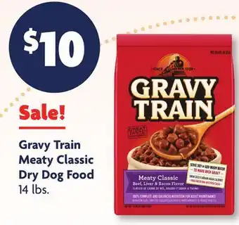Family Dollar Gravy Train Meaty Classic Dry Dog Food offer