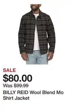 Marshalls BILLY REID Wool Blend Mo Shirt Jacket offer