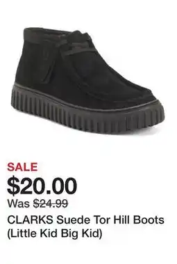 Marshalls CLARKS Suede Tor Hill Boots (Little Kid Big Kid) offer