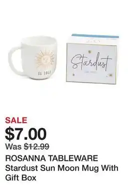 Marshalls ROSANNA TABLEWARE Stardust Sun Moon Mug With Gift Box offer