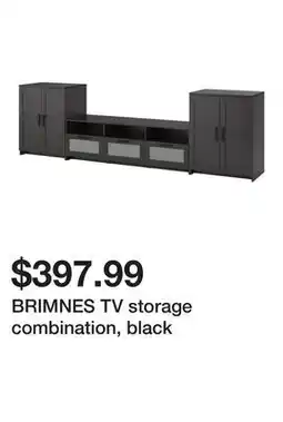Ikea BRIMNES TV storage combination, black offer