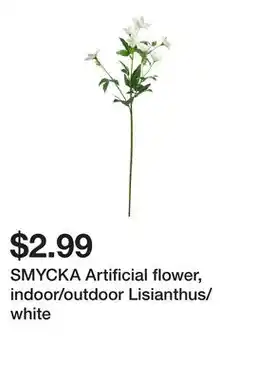 Ikea SMYCKA Artificial flower, indoor/outdoor Lisianthus/white offer