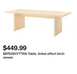 Ikea BERGSHYTTAN Table, tinted effect birch veneer offer