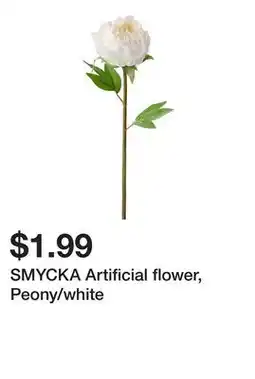Ikea SMYCKA Artificial flower, Peony/white offer