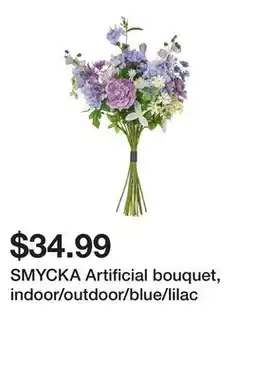 Ikea SMYCKA Artificial bouquet, indoor/outdoor/blue/lilac offer