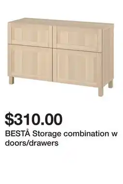 Ikea BESTÅ Storage combination w doors/drawers offer