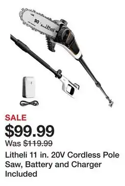 Tractor Supply Company Litheli 11 in. 20V Cordless Pole Saw, Battery and Charger Included offer